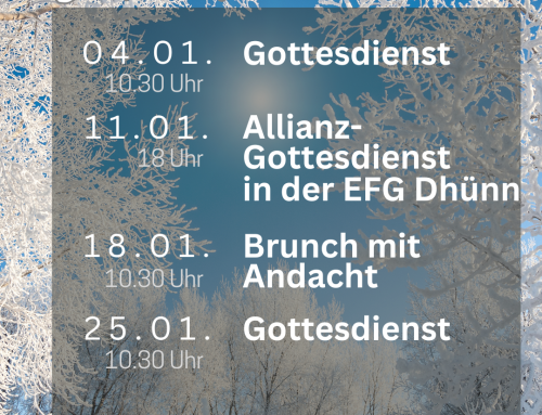 Gottesdienste im Januar