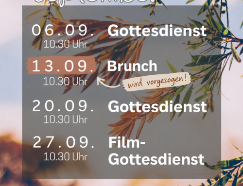 Brunch auf 13.09. vorgezogen